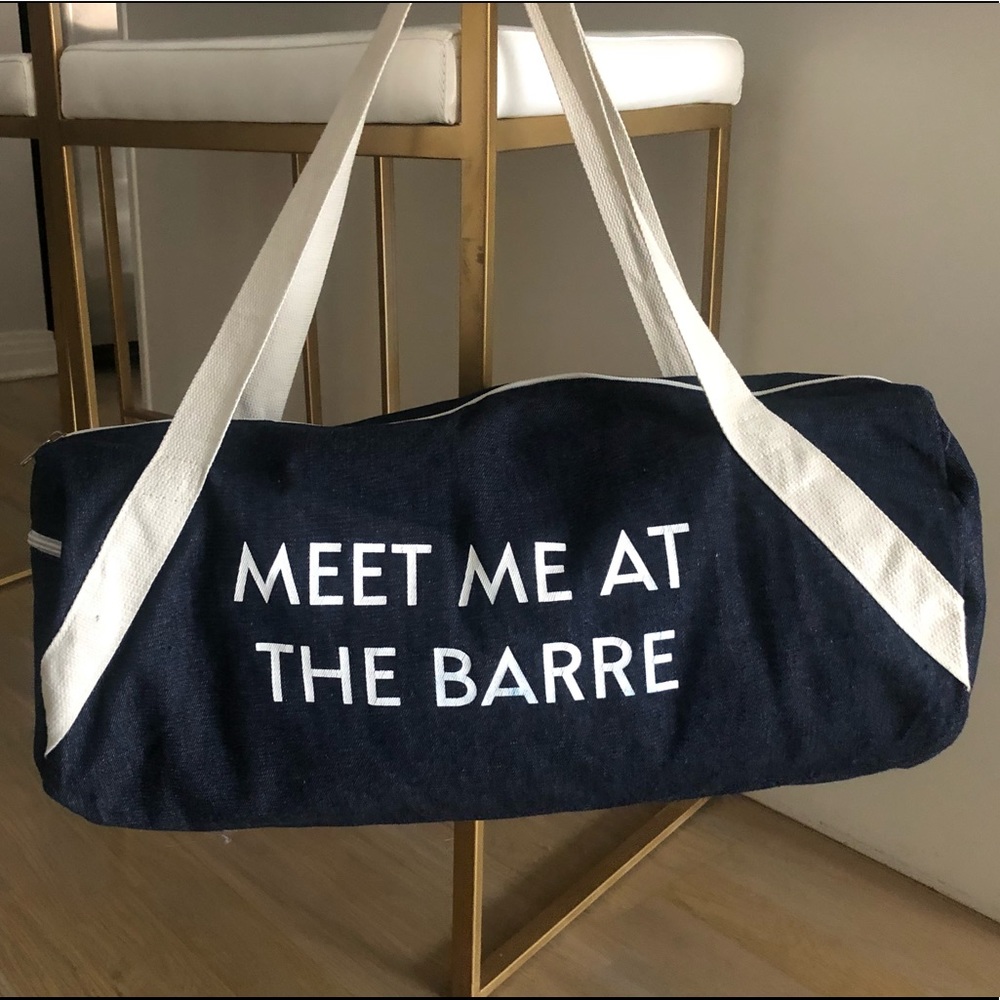 Meet Me At the Barre Gym Bag